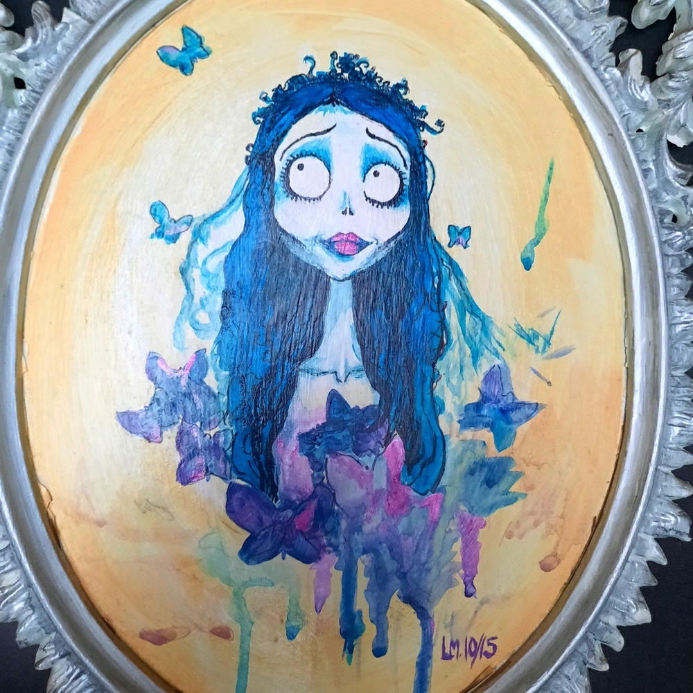 Corpse Bride 21"x14" Oil Painting
